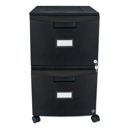 STOREX 14-3/4 in W 2 Drawer File Cabinets, Black 61312B01C